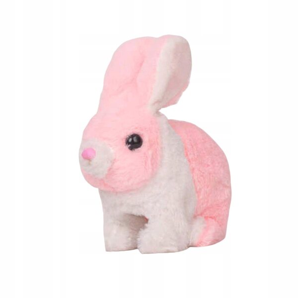 Giocattolo Elettronico Coniglio Interattivo Peluche Rosa e Bianco per Bambini
