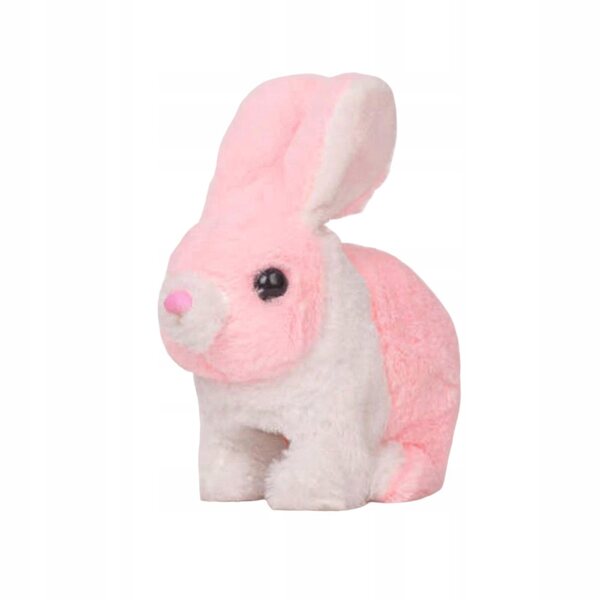 Giocattolo Elettronico Coniglio Interattivo Peluche Rosa e Bianco per Bambini