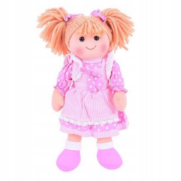 Bigjigs Toys Rag Doll Anna 34 cm - Bambola in Stoffa per Neonati e Bambini