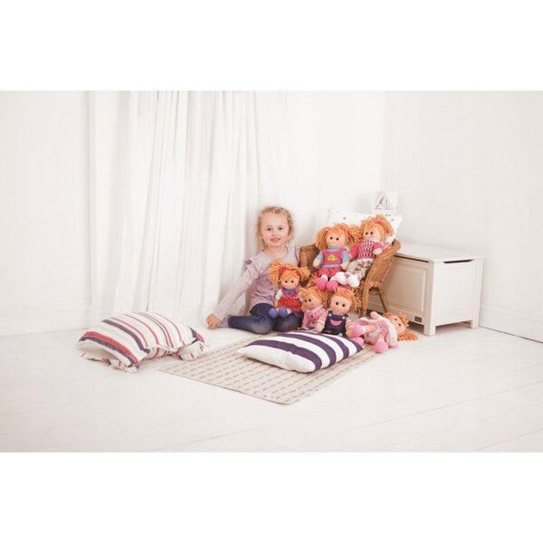 Bigjigs Toys Rag Doll Anna 34 cm - Bambola in Stoffa per Neonati e Bambini