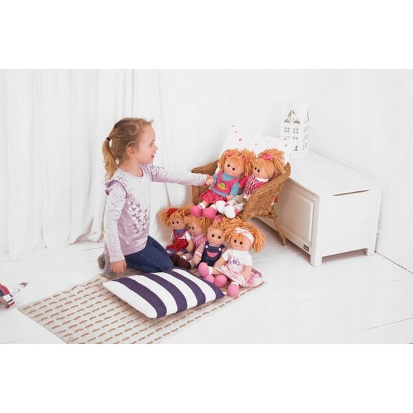 Bigjigs Toys Rag Doll Anna 34 cm - Bambola in Stoffa per Neonati e Bambini