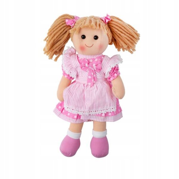 Bigjigs Toys Rag Doll Anna 34 cm - Bambola in Stoffa per Neonati e Bambini