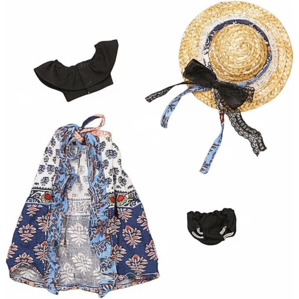 Predolo Vestiti Estivi per Bambola 30 cm BJD - Set Completo Blu alla Moda
