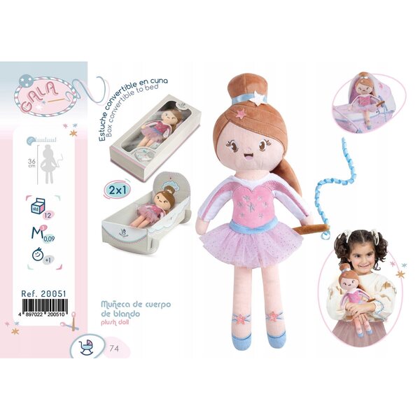 Gala 20051 Plüschpuppe – 36 cm, weich und sicher für Kinder