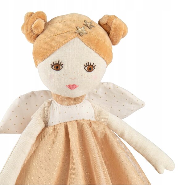 Moulin Roty Mélusine, bambola fata 39 cm in tessuto con ali glitterate