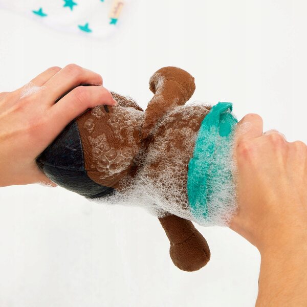 LullaBaby Brunetto Baby-Badepuppe 35 cm, weich und sicher