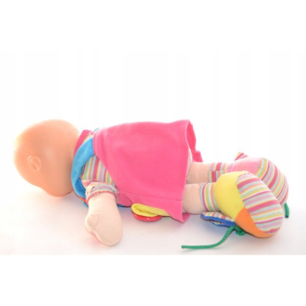 Bambola di pezza 34 cm - giocattolo educativo per bambini 3+