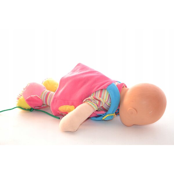 Bambola di pezza 34 cm - giocattolo educativo per bambini 3+