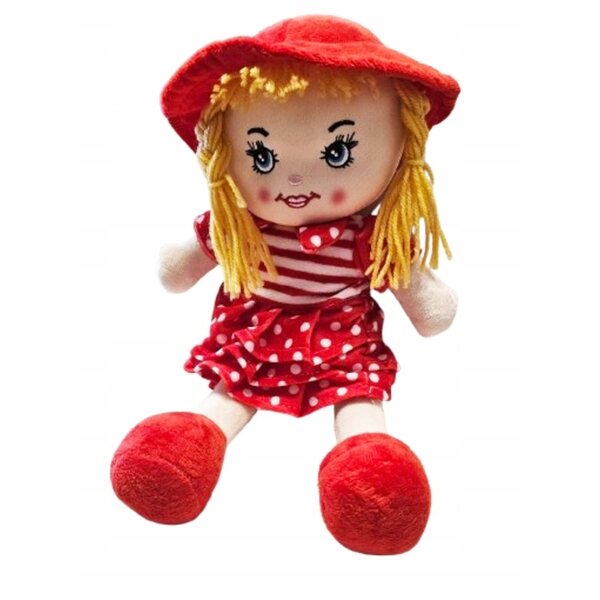 Lallega Zuzia in tessuto a pois con balze 35 cm per bambini 3+ anni