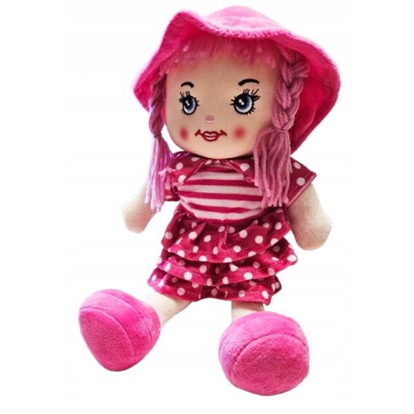 Lallega Zuzia in tessuto a pois con balze 35 cm per bambini 3+ anni