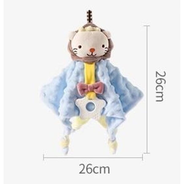 Plüschlöwe mit Rassel für Babys 26 cm – sicheres und sensorisches Spielen CE