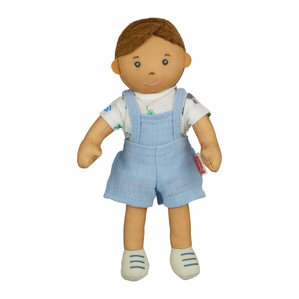 Bambola morbida Heeless Ben 22cm con salopette blu per bambini 3+ anni