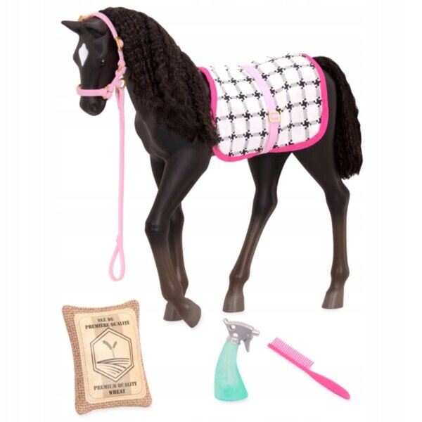 Our Generation Foal Black Velvet 30cm con Accessori per Bambini 3+