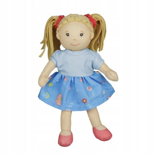 Heeless Puppe Pippa blaues Kleid 22 cm | Weich und für Kinder ab 3 Jahren geeignet
