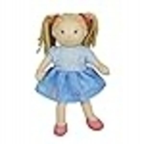 Heeless Puppe Pippa blaues Kleid 22 cm | Weich und für Kinder ab 3 Jahren geeignet