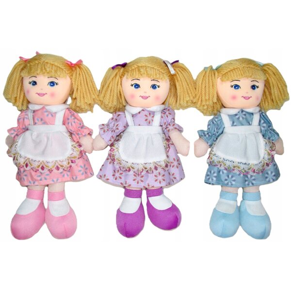 Szmacianka Puppe 30 cm Stoffspielzeug aus weichem Stoff für Kinder ab 3 Jahren