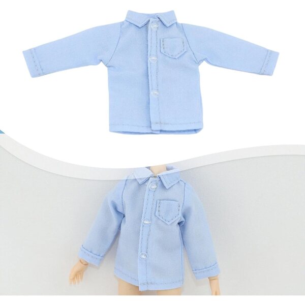 Colcolo Camicia Casual Blu per Action Figure 1/12 - Mini Abbigliamento 6 Pollici
