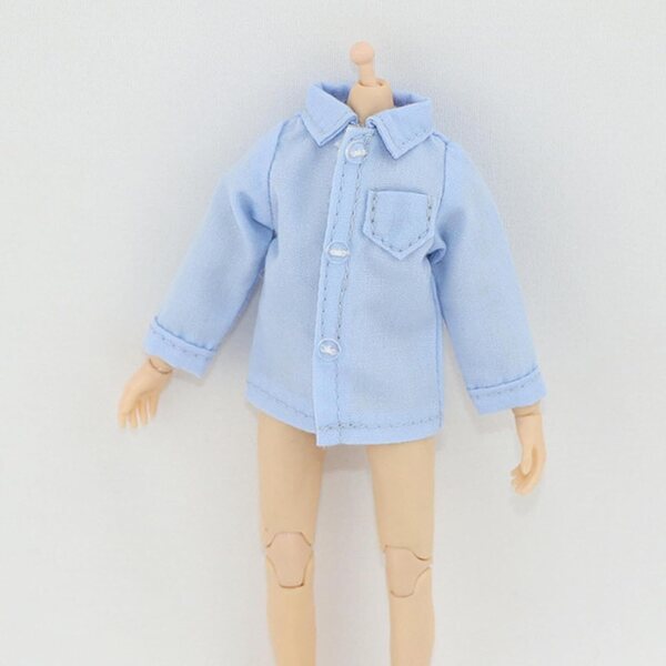 Colcolo Camicia Casual Blu per Action Figure 1/12 - Mini Abbigliamento 6 Pollici