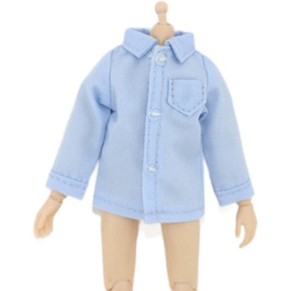 Colcolo Camicia Casual Blu per Action Figure 1/12 - Mini Abbigliamento 6 Pollici
