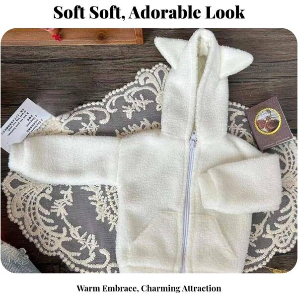 Cardigan in Pile Marrone per Bambole 1/6 - Morbido, Facile da Indossare e alla Moda