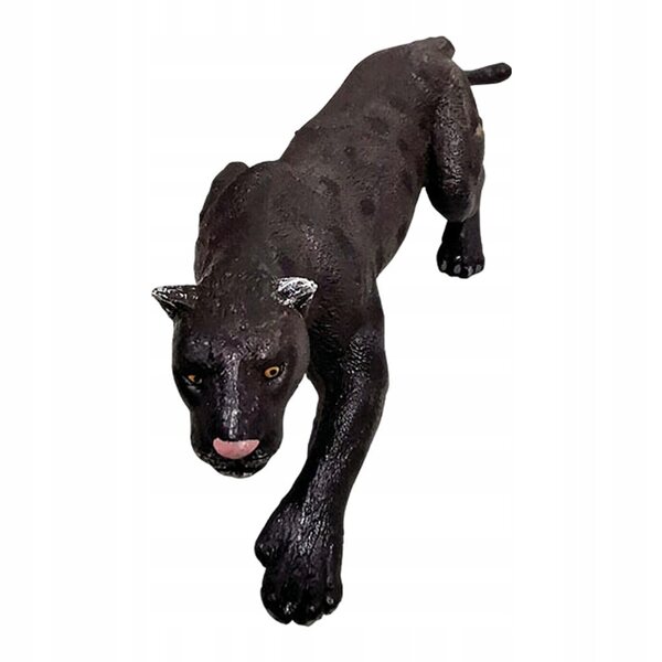 Modello Animale Pantera in PVC Ecologico per Decorazioni e Regali 6,5 cm