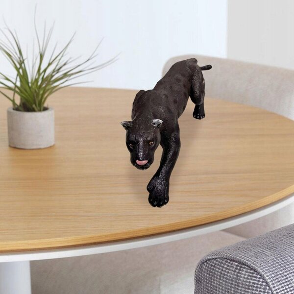 Modello Animale Pantera in PVC Ecologico per Decorazioni e Regali 6,5 cm