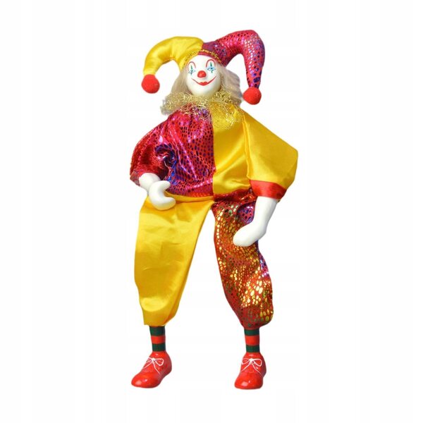Keramik-Clown-Puppe – kreative Dekoration für Halloween und Festivals, 38 cm