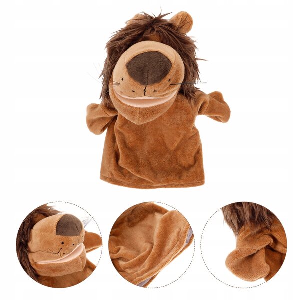 Handgefertigte Pacynka in Tierform aus weichem Stoff für Lernspiele für Kinder
