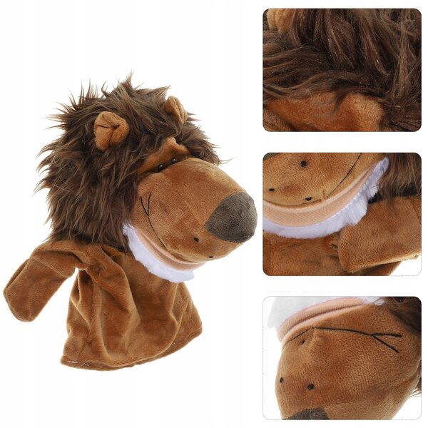 Handgefertigte Pacynka in Tierform aus weichem Stoff für Lernspiele für Kinder
