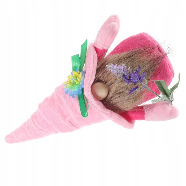 Gnom rosa dekoratives Plüschtier zum Muttertag, originelles und langlebiges Geschenk