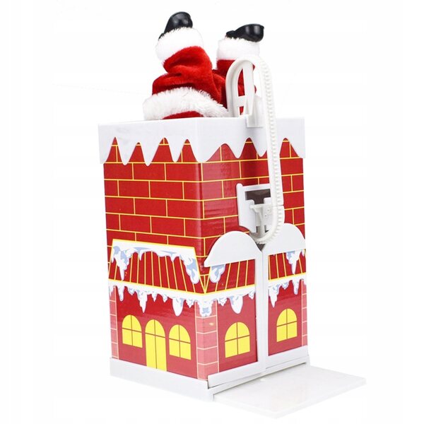 Bambola di Babbo Natale che canta e balla con batterie, perfetta per Natale