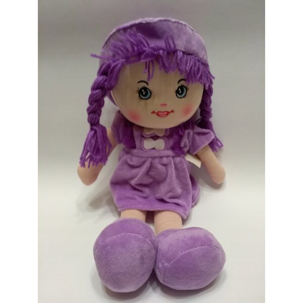 Bambola di pezza 40 cm in vestito per bambini oltre 3 anni
