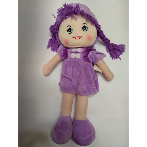 Bambola di pezza 40 cm in vestito per bambini oltre 3 anni