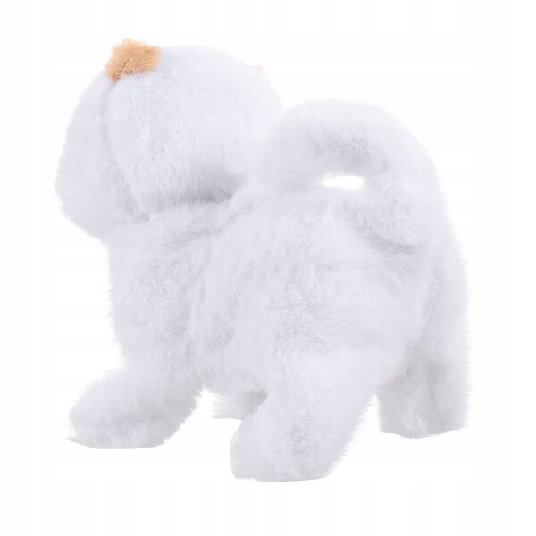 Giocattolo Elettrico Cane Pomerania Bianco Interattivo per Bambini e Bambole