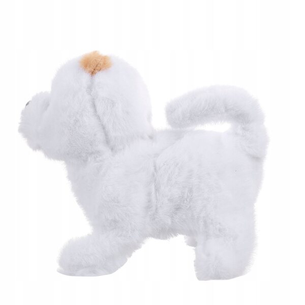 Giocattolo Elettrico Cane Pomerania Bianco Interattivo per Bambini e Bambole