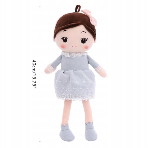 Lella aus weichem Stoff 40 cm für Mädchen, Dekokissen und Spielzeug