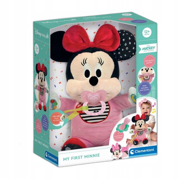 Baby Minnie Clementoni Puppe 9,4 cm – Erste Freundin für Kinder ab 9 Jahren