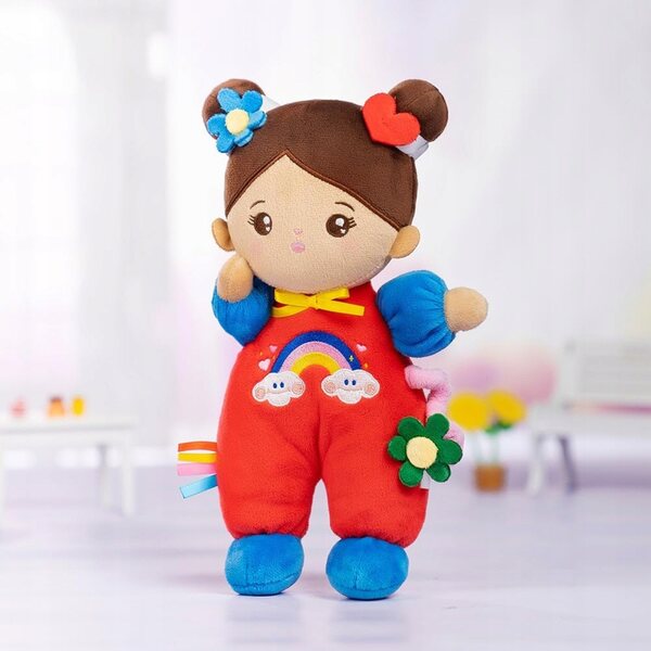 Bambola morbida in tessuto con vestiti 25 cm per bambini da 3 anni in su