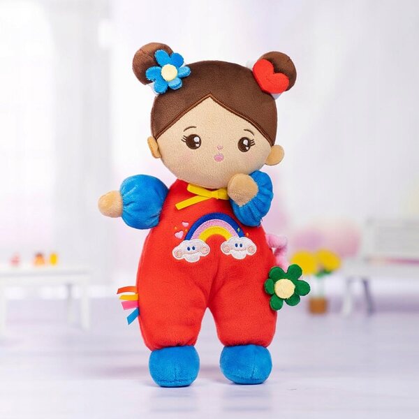 Bambola morbida in tessuto con vestiti 25 cm per bambini da 3 anni in su