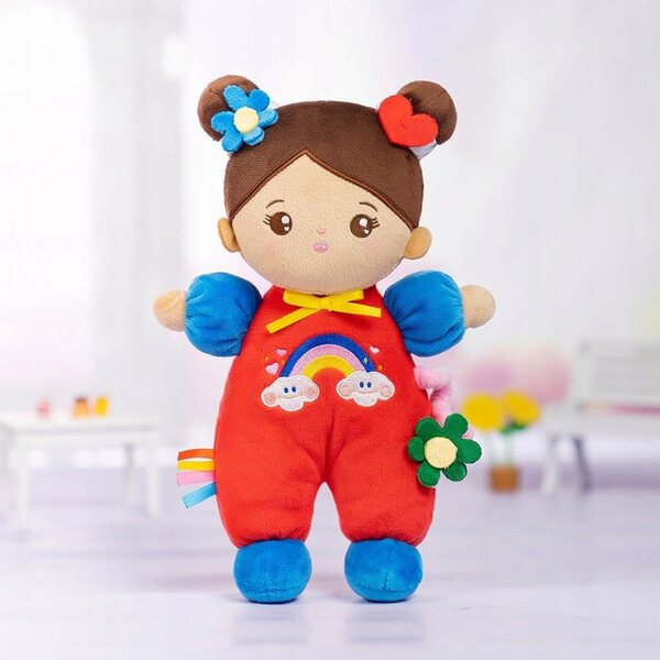 Bambola morbida in tessuto con vestiti 25 cm per bambini da 3 anni in su