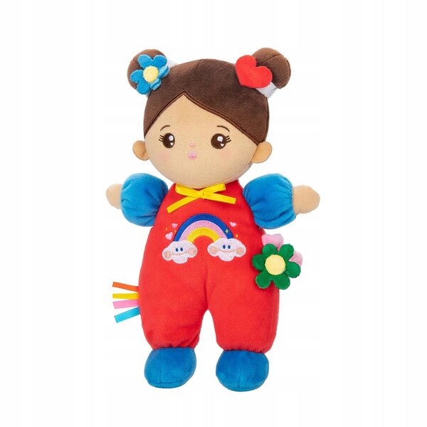 Bambola morbida in tessuto con vestiti 25 cm per bambini da 3 anni in su