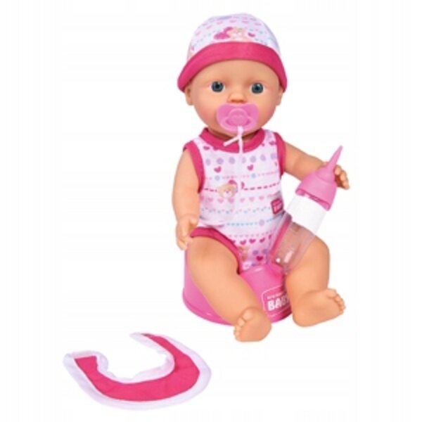 Simba New Born Babypuppe 30 cm mit Trinkfunktion für Kinder ab 3 Jahren