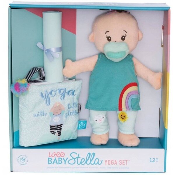 Yoga Baby Stella Manhattan Spielzeugset mit Puppe, Matte und Kinderbuch