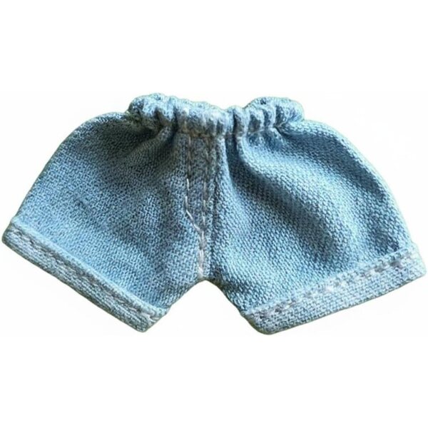 Pantaloncini Denim Chiaro per Bambola OB11 BJD 1/12 Stile Casual e Resistente