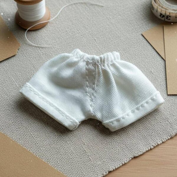 Pantaloncini Denim Chiaro per Bambola OB11 BJD 1/12 Stile Casual e Resistente