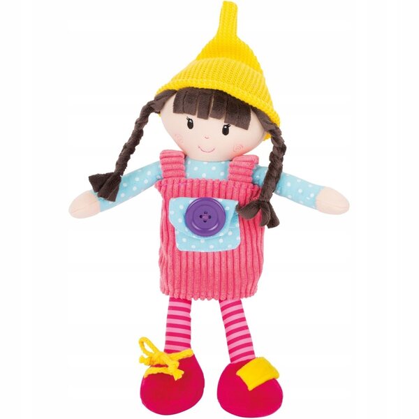 Lalke di stoffa Small Foot Iza e Jasio con giochi sensoriali 20 cm