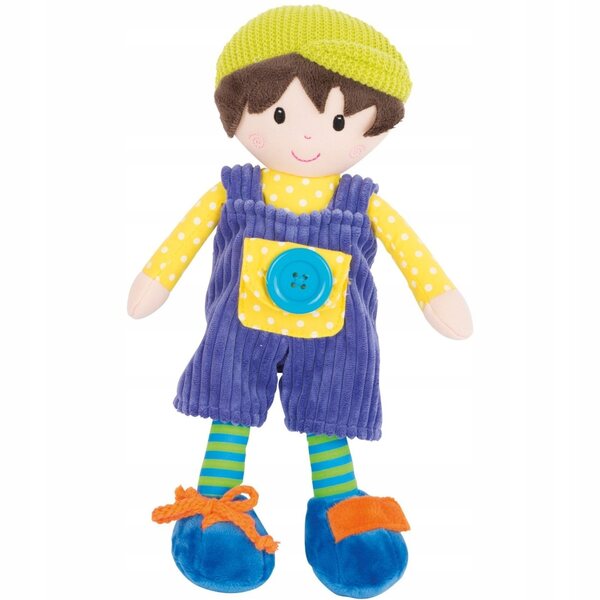 Lalke di stoffa Small Foot Iza e Jasio con giochi sensoriali 20 cm