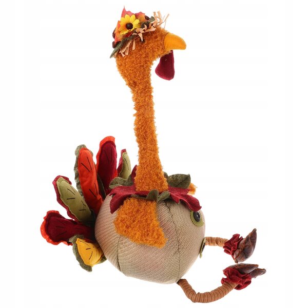 Dekorative Truthahnfigur für Thanksgiving und Herbstdekorationen