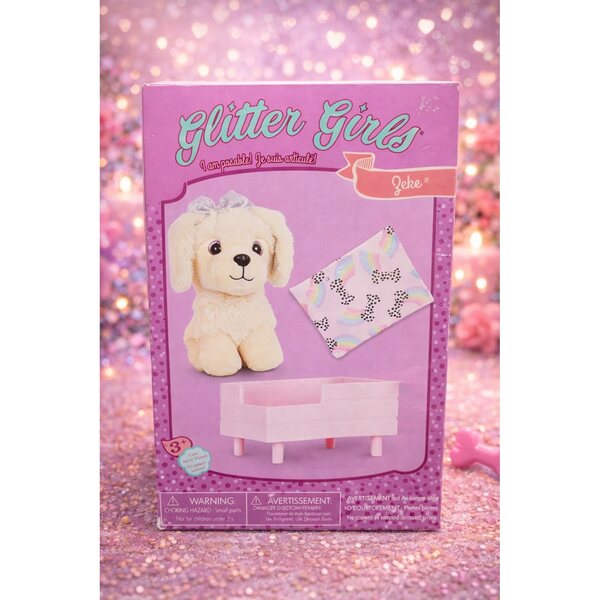 Glitter Girls Zeke 36 cm – Plüschwelpe mit Zubehör für Kinder