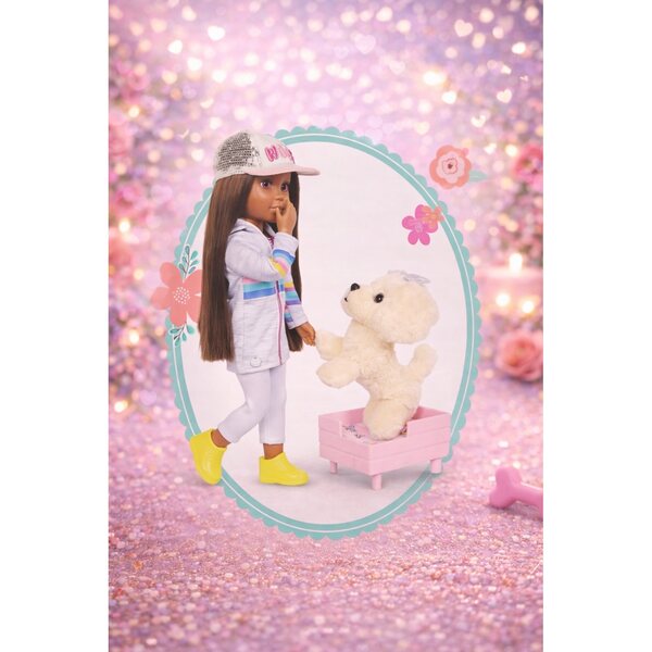 Glitter Girls Zeke 36 cm - Cucciolo di Peluche con Accessori per Bambini